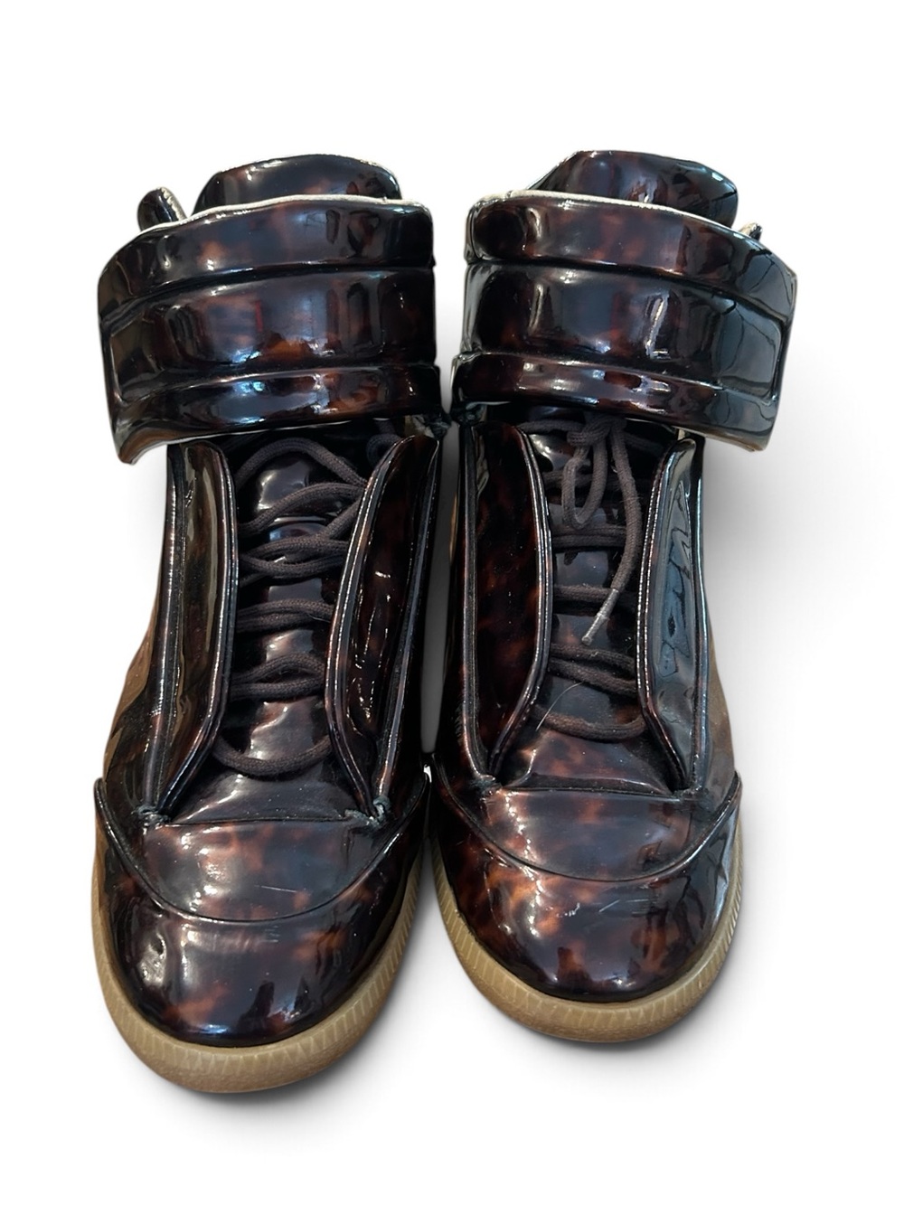 Maison Martin Margiela Future High Top Tortoise Spring 2015 patent Leather 42 - Picture 3 of 13